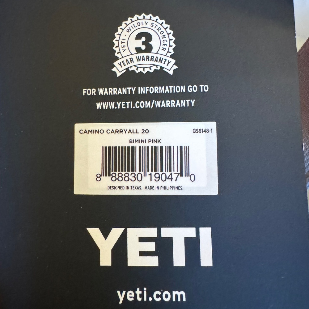 NEW with tags YETI Camino Carryall 20 in Limited Edition Bimini Pink - Picture 5 of 7